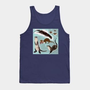 New World otters Poster Tank Top